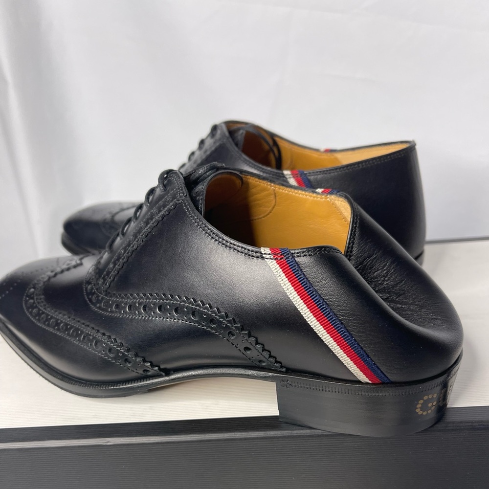 $890 Gucci men’s size 6G= US 7 soft heels Oxford shoes new in box - Picture 3 of 15